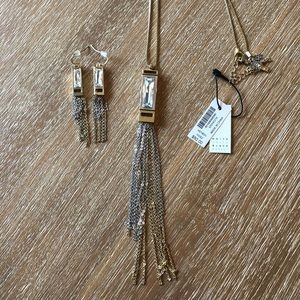 White House Black Market Necklace and Earring Set